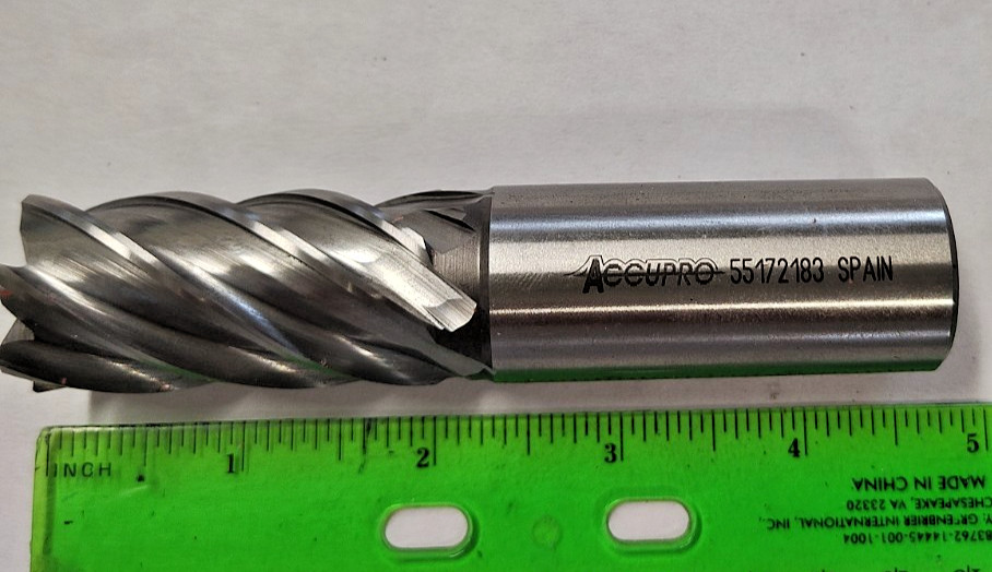 Accupro 1 x 1 x 2 x 4 1/2 6FL Carbide PM Finish SEM End Mill