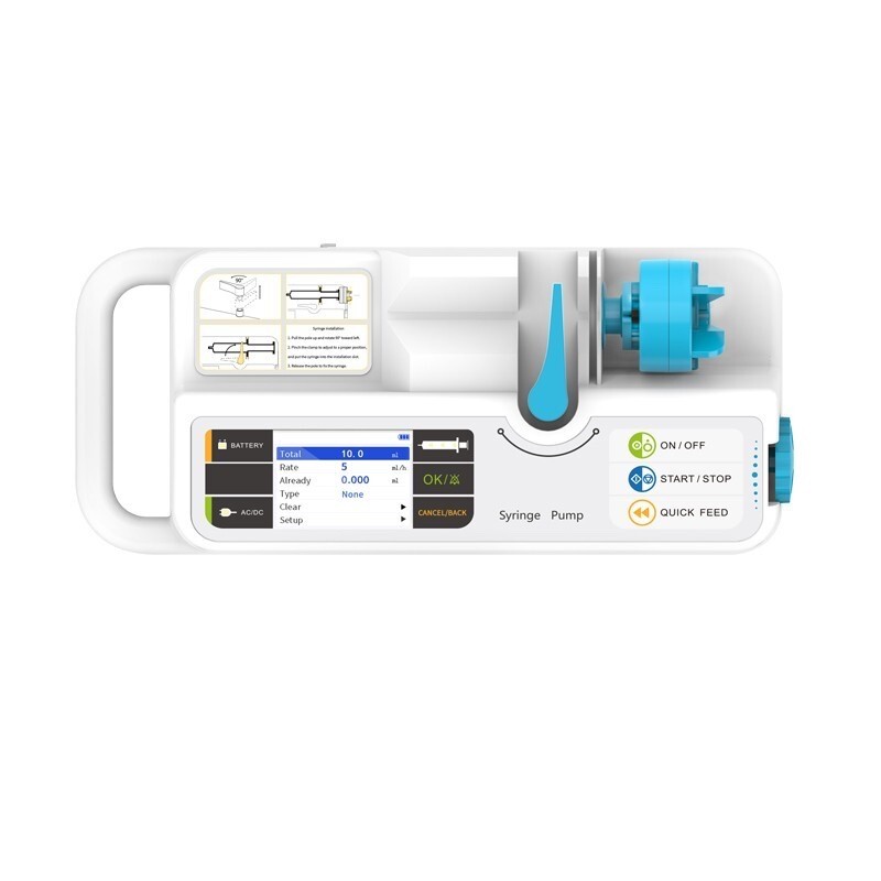 Contec Syringe Pump infusion SP950 LCD real-time alarm Rechargeable BRAND NEW
