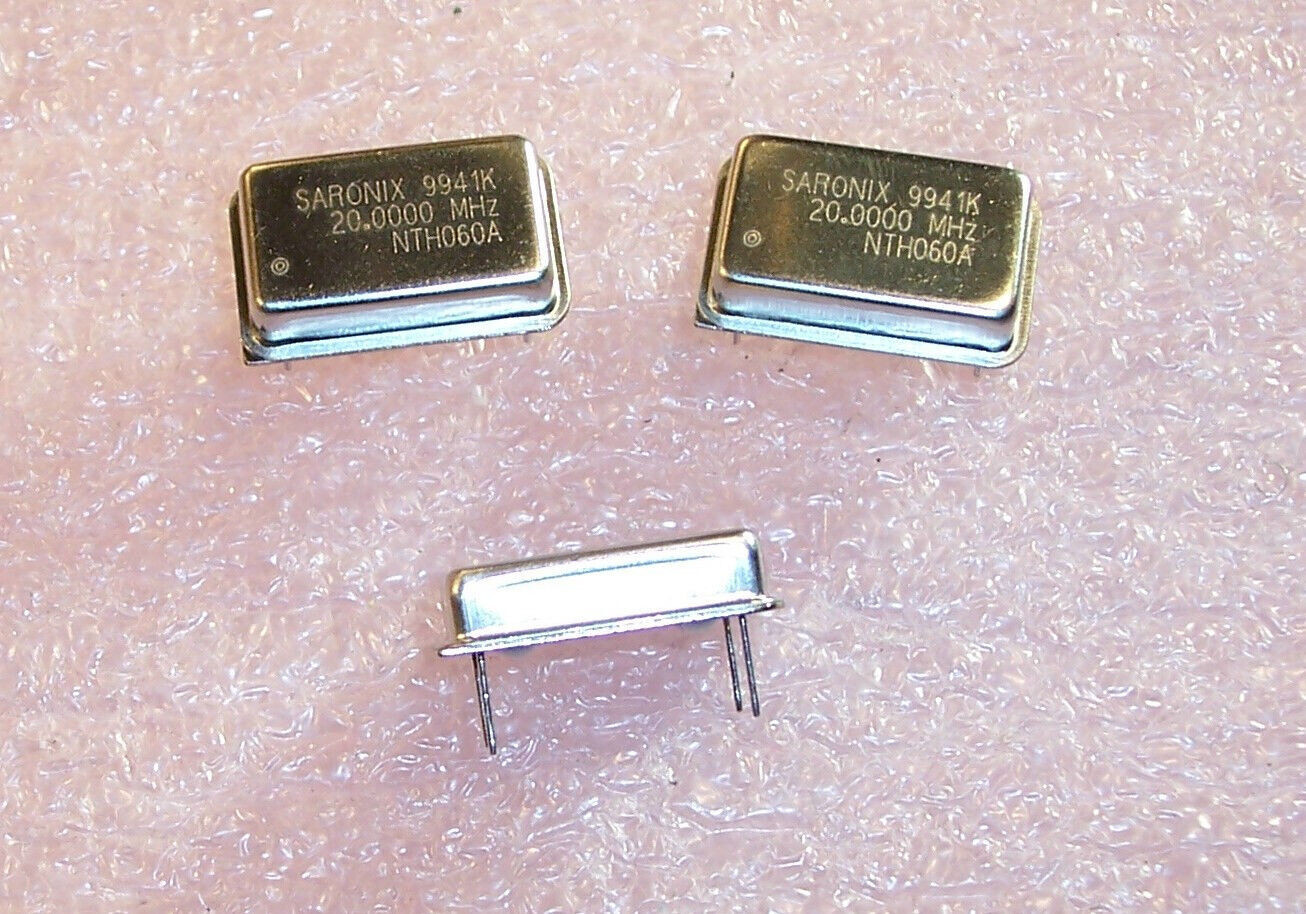 QTY (10) 20 MHz FULL SIZE OSCILLATORS 5V HCMOS NTH060A-20.0000M SARONIX