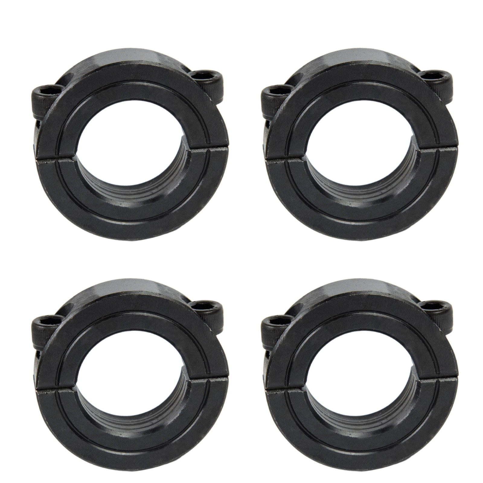 3/4″ Bore Double Split Set Screw Shaft Collar OD 1-1/2″ Width 1/2″ (4 PCS)