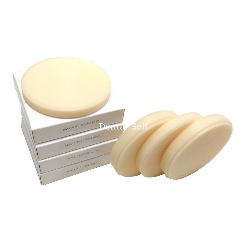 PMMA Blocks Disc Multilayer Dental Resin Round Material A1/A2/A3 Shade 98mmx16mm