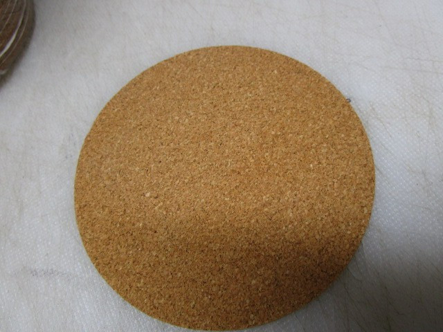 200 Pcs 3.5 inch Round Cork SELF ADHIESIVE SEPARATOR PADS 4 PACKS 50 PER PACK