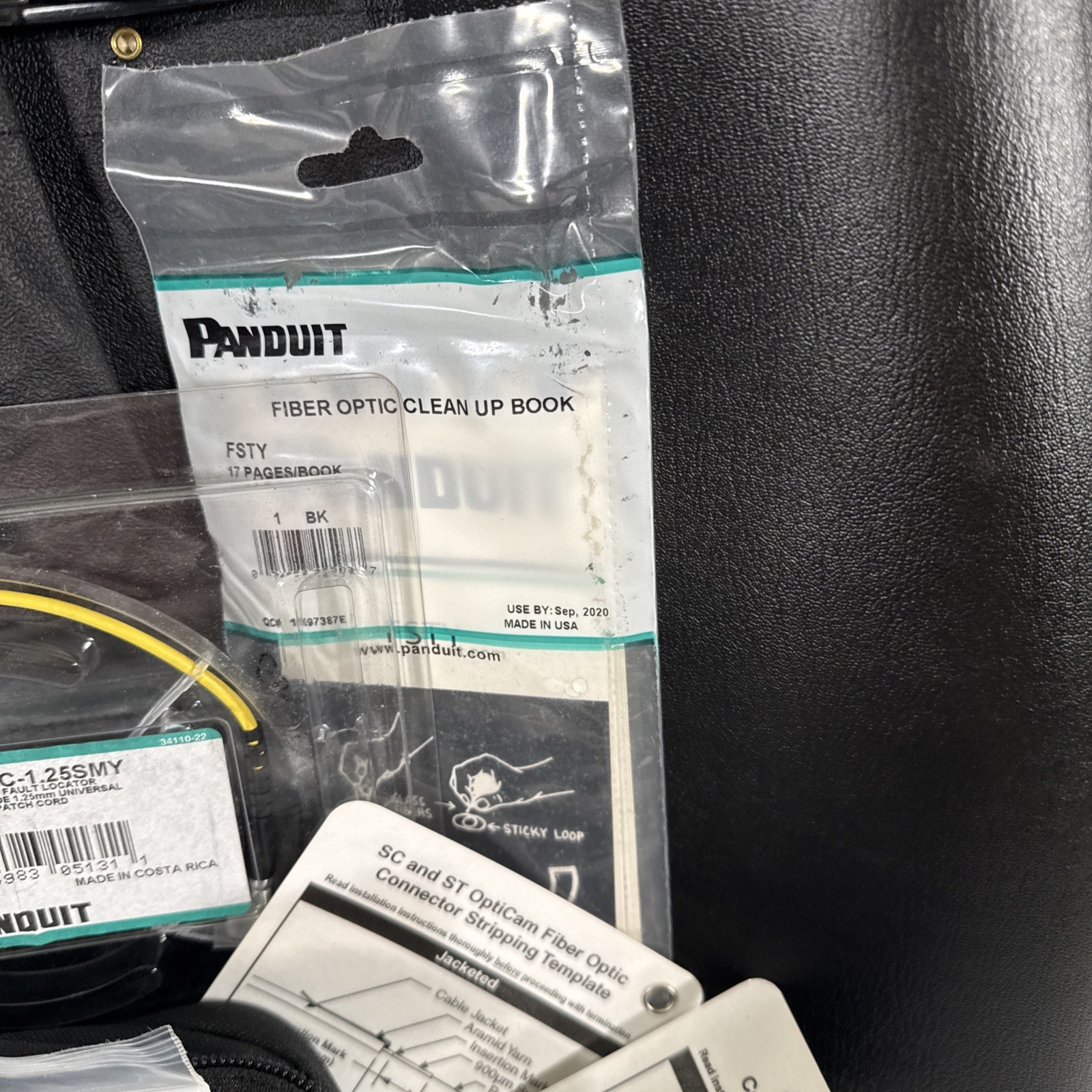 Panduit Opti-Cam Fiber Optic Termination Kit FKITCASE OCTT Black Professional