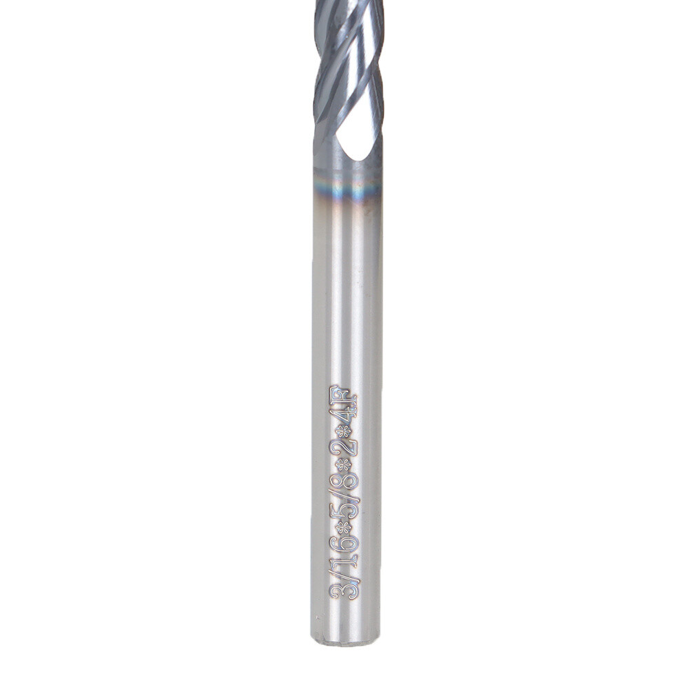 5Set 3/16″ 4 Flute 2″ Overall Length Regular Carbide End Mill TiALN COATED New