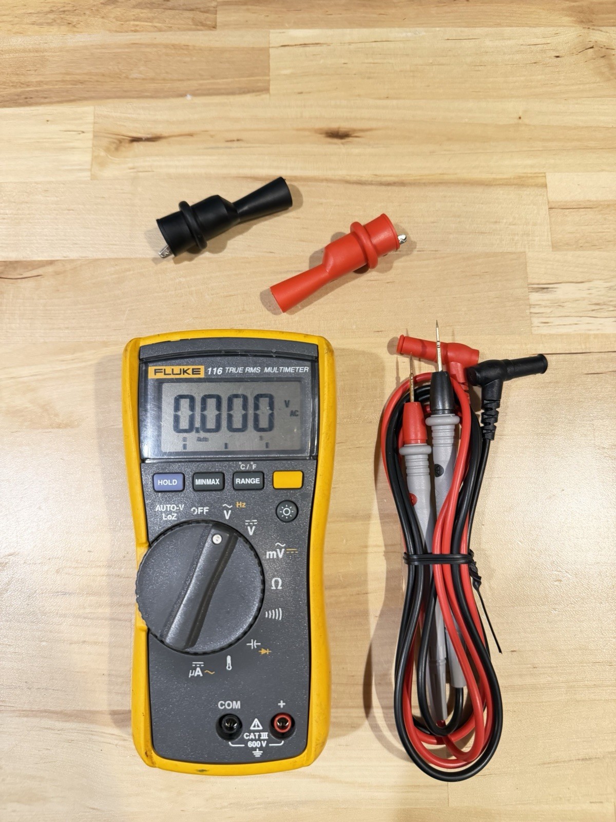 FLUKE 116 TRUS-RMS MULTIMETER / LEADS – SHIPS FAST (TESTED)