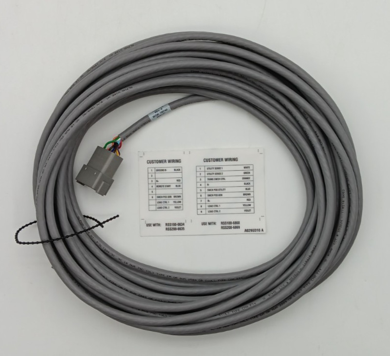Cummins Onan Generator to ATS 50ft Installation Harness A029U302 REV. A