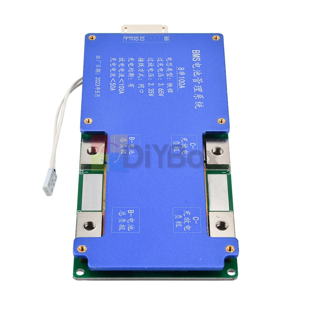 4S 14.6V / 8S 24V 100A BMS LiFePO4 Battery Balance Charge Protection Board New