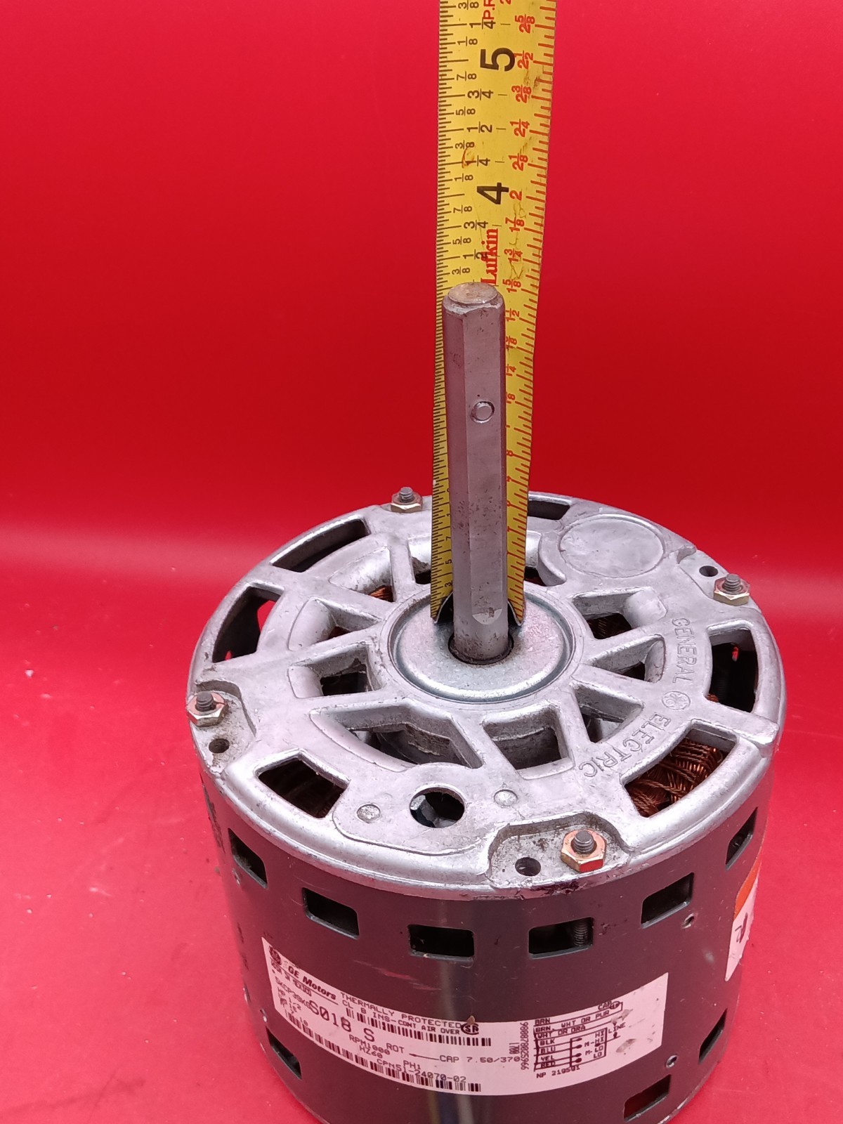 GE 5KCP39KGS018S 51-24070-02 Condenser Fan Motor 1/2HP 115V 1000RPM