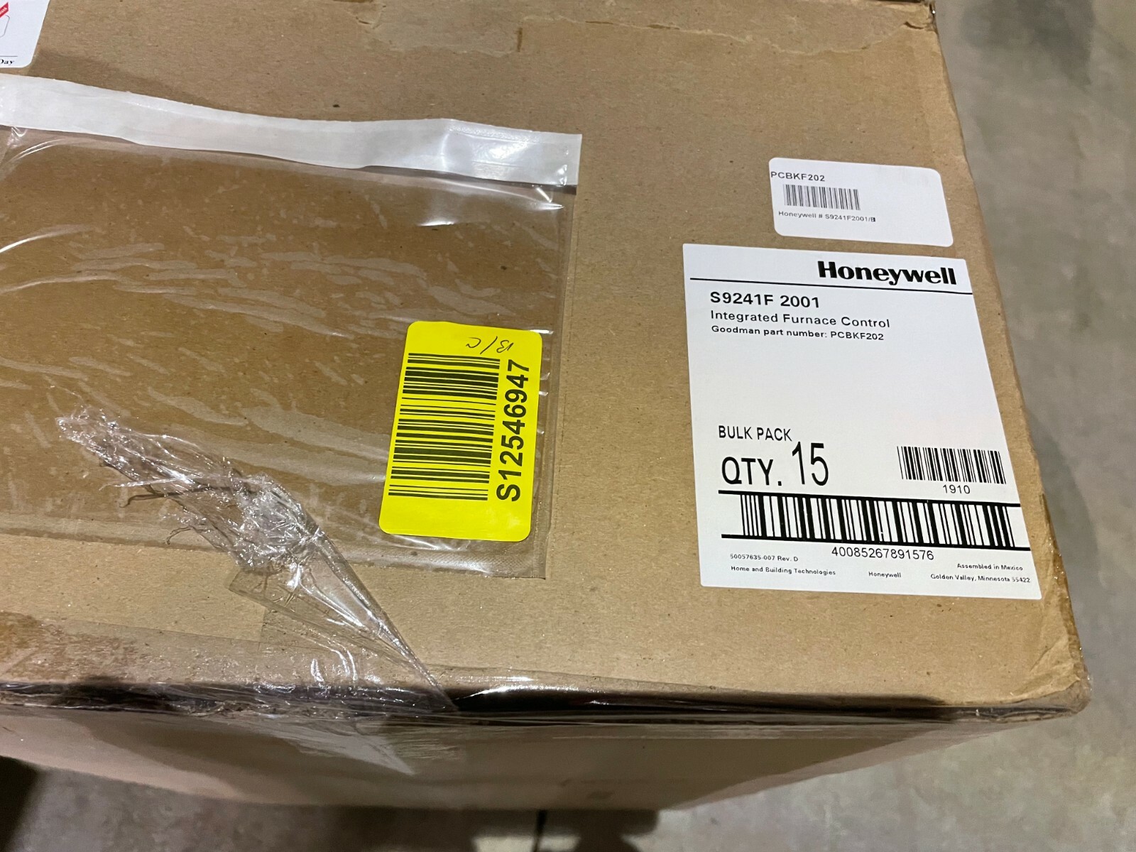 Goodman Amana Daikin Modulating Furnace Board PCBKF202 S9241F2001