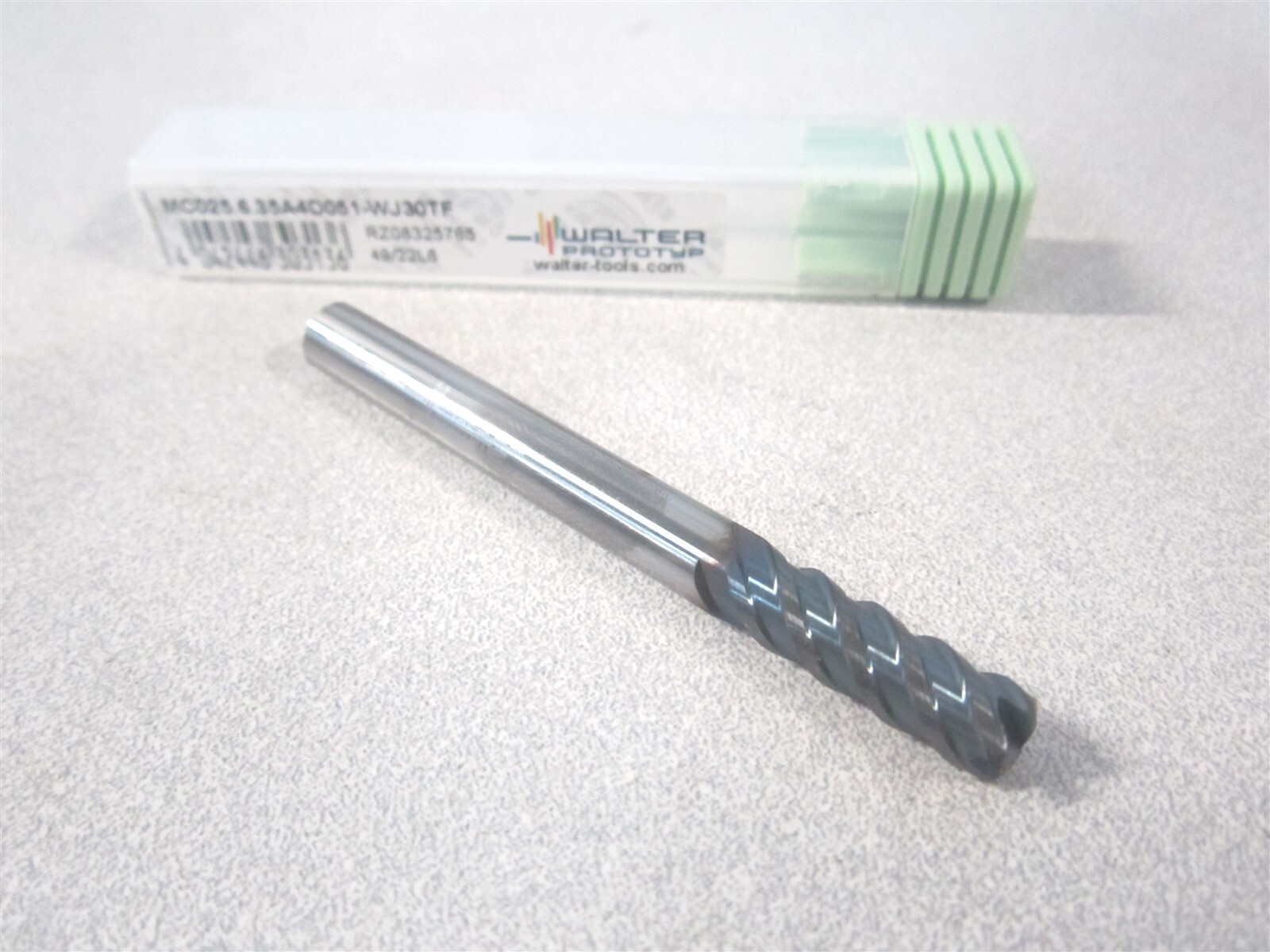 Walter (7745630) 0.3000″ LOC 4 Flute Solid Carbide RH Corner Radius End Mill