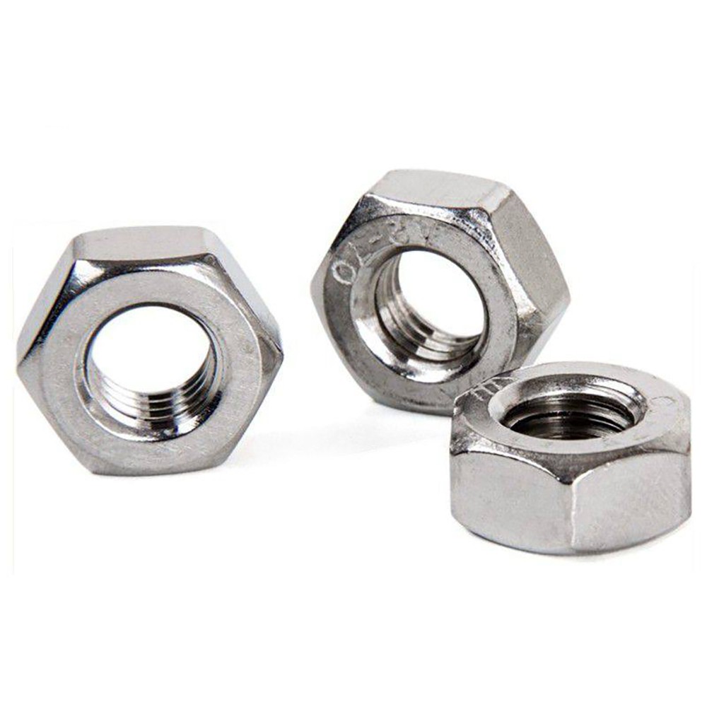 M1.0 M1.2 M1.4 to M64 Hex Full Nuts DIN 934 A2 & A4 Stainless Steel Hexagon Nuts