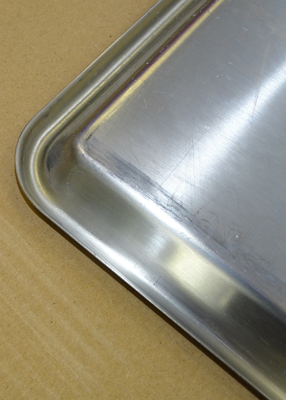 18″x26″ STAINLESS STEEL HEAVY DUTY FULL SIZE SHEET/BUN PAN OPEN BEAD, 20 GAUGE