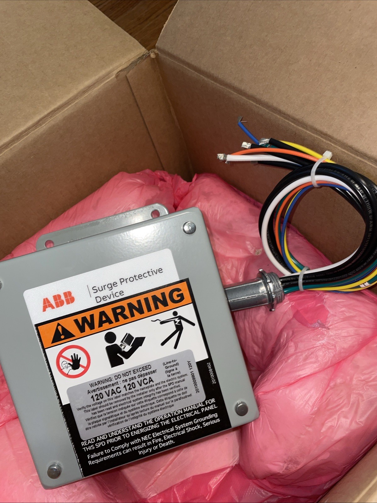 ABB/GE TLE120Y050WM Surge Protective Device Type 2 SPD 120/208V 50kA