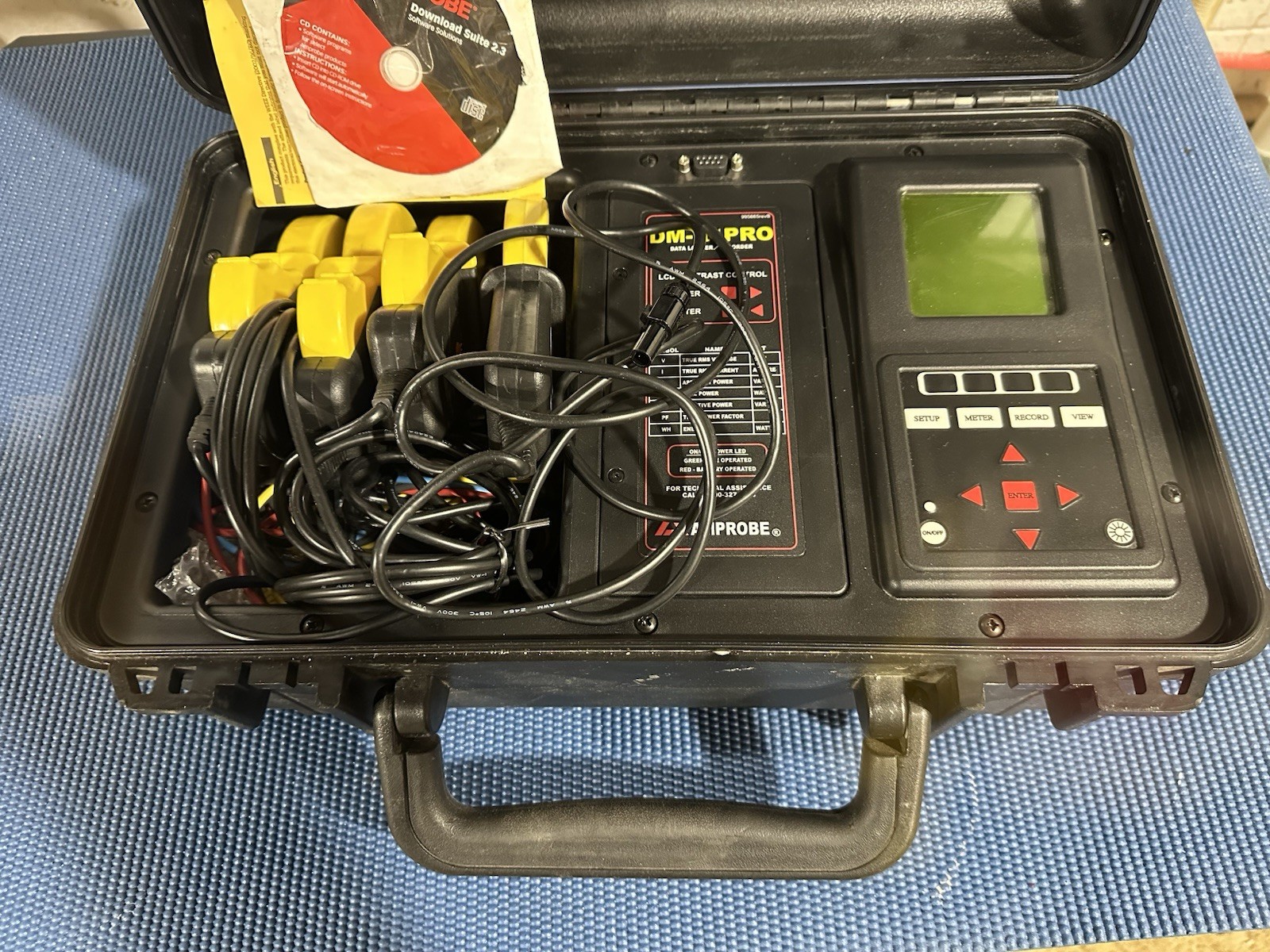 Amprobe DM-II Data Logger Recorder Part 995750. Used with Accessories and Case
