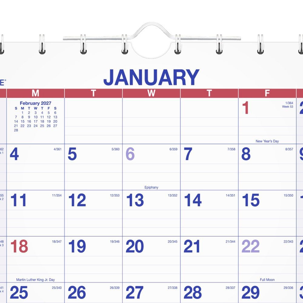2026 At-A-Glance PMLF11-28 Move-A-Page 3-Month Wall Calendar