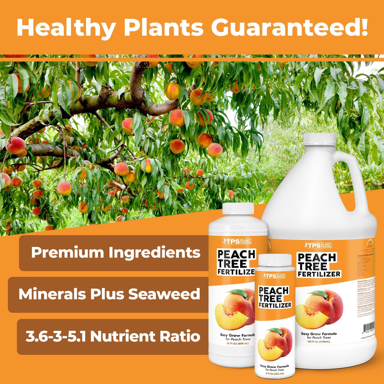 Peach Tree Fertilizer – Liquid Peach Tree Plant Food for Healthy Growth & Fruit