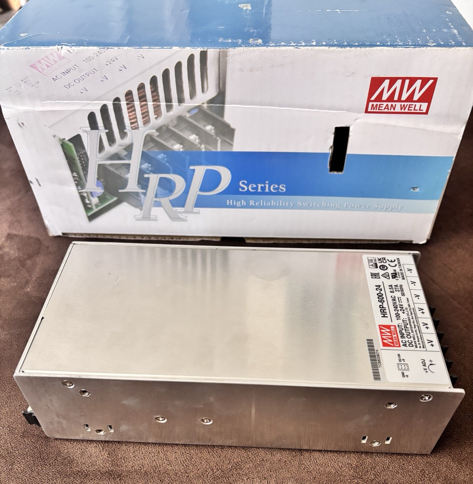 MEAN WELL HRP-600-24 HRP Series 600W 24V 27A Enclosed Switching Power Supply