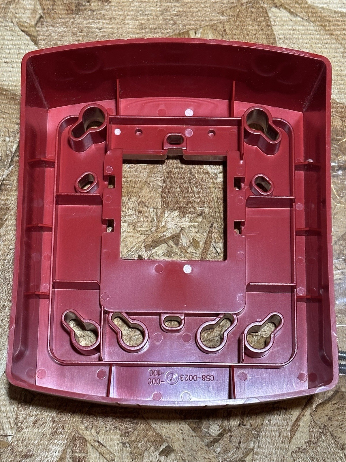 SYSTEM SENSOR BBS-2 RED WALL/SURFACE MOUNT SPECTRALERT ADVANCE BACKBOX SKIRT NEW