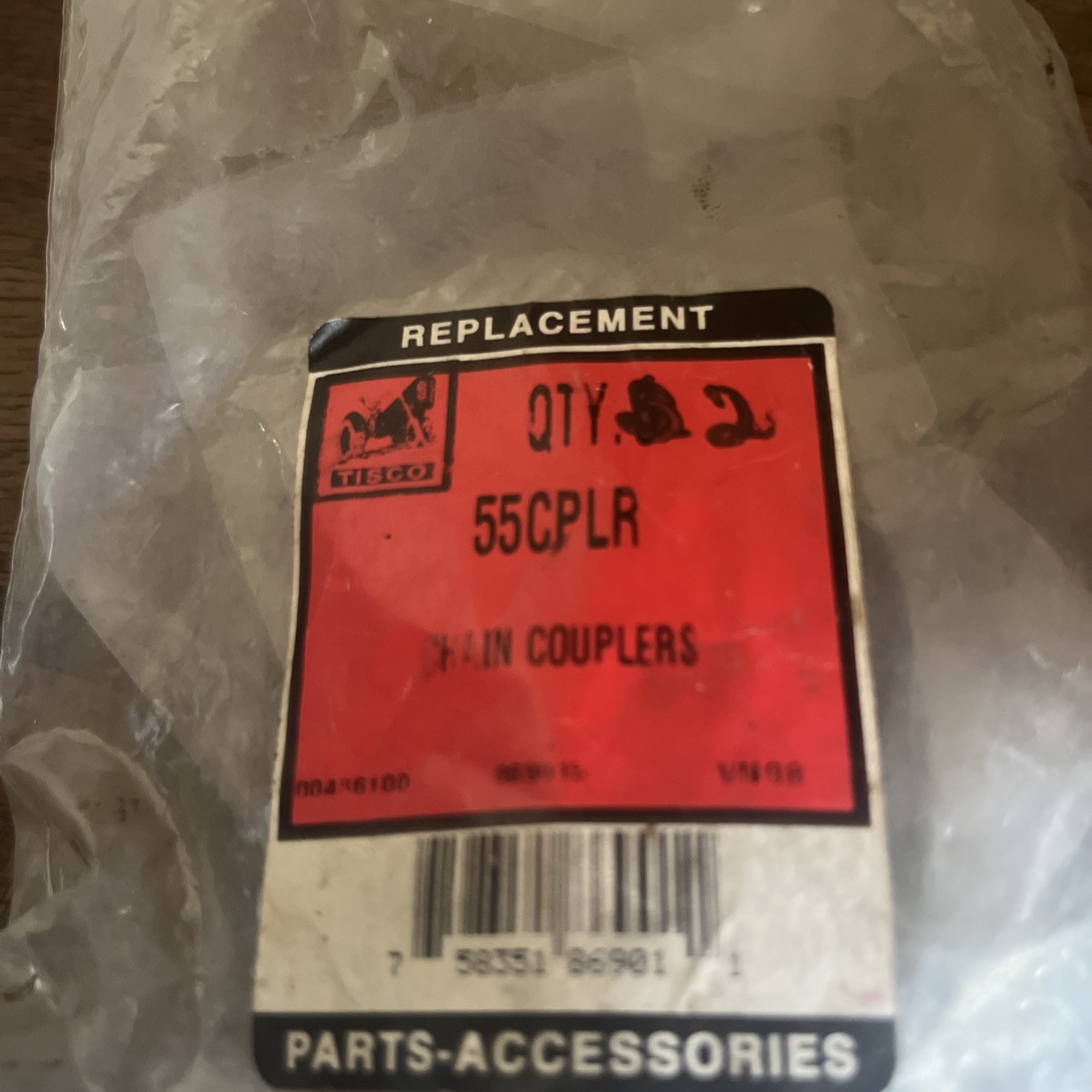 2 NOS Tisco 55CPLR Chain Couplers