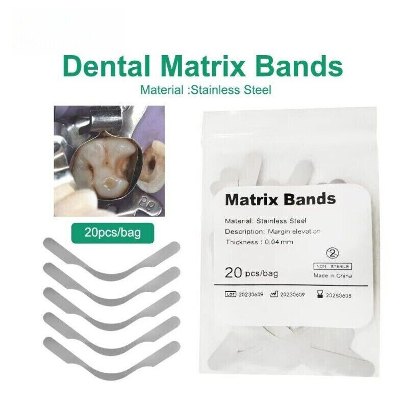 20Pcs/Bag Dental Elevation Matrice Tofflemire Forming Gingival Wall Lifting Tool