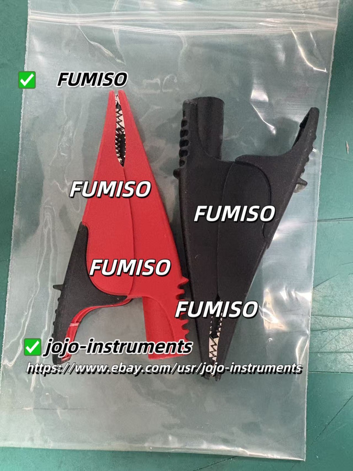 1PCS Fluke AC285 SureGrip 4MM Mulitimeter Alligator Clips for TL221/TL224…….
