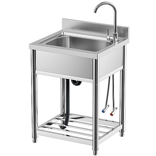 22 Inch Commercial Single Bowl Stainless Steel Sink