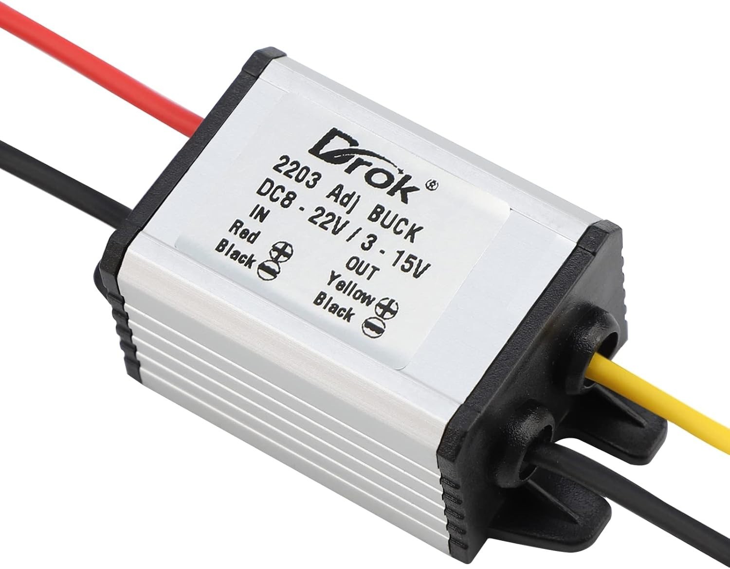 5V DC Converter, 2pcs Waterproof DC Buck Converter 8V-22V 12 V Step Down to 3…