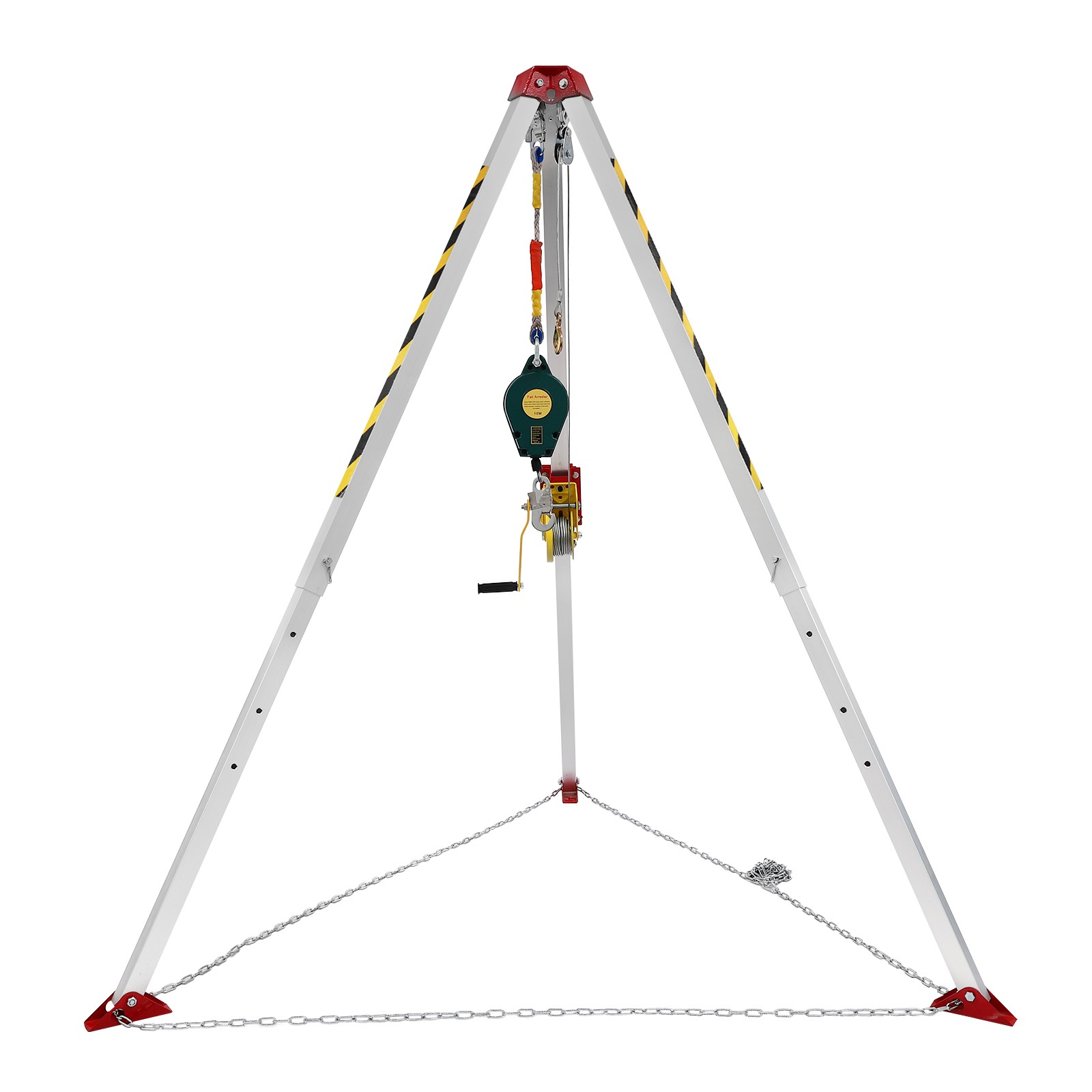 Confined Space Tripod Kit with1200lb Winch 5-6.5ft Adjustable Legs Rescue Tripod