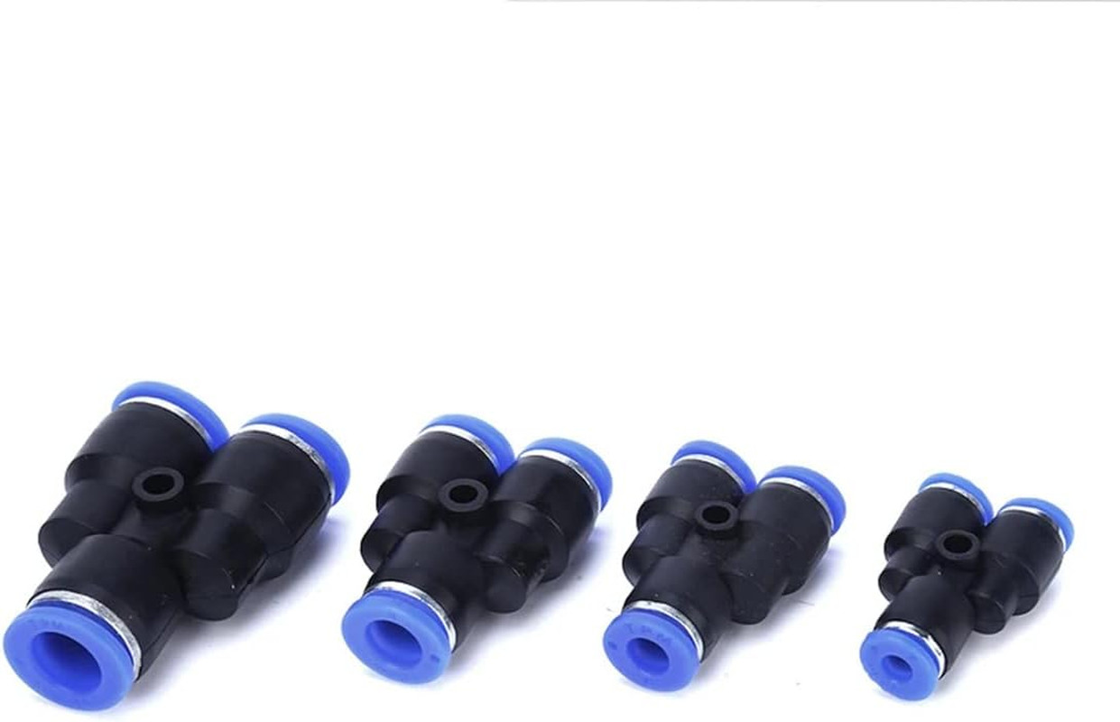 3/8″ OD Push to Connect Y Spliter 3 Way Wye Quick Push Lock Adapter (Pack of 10)