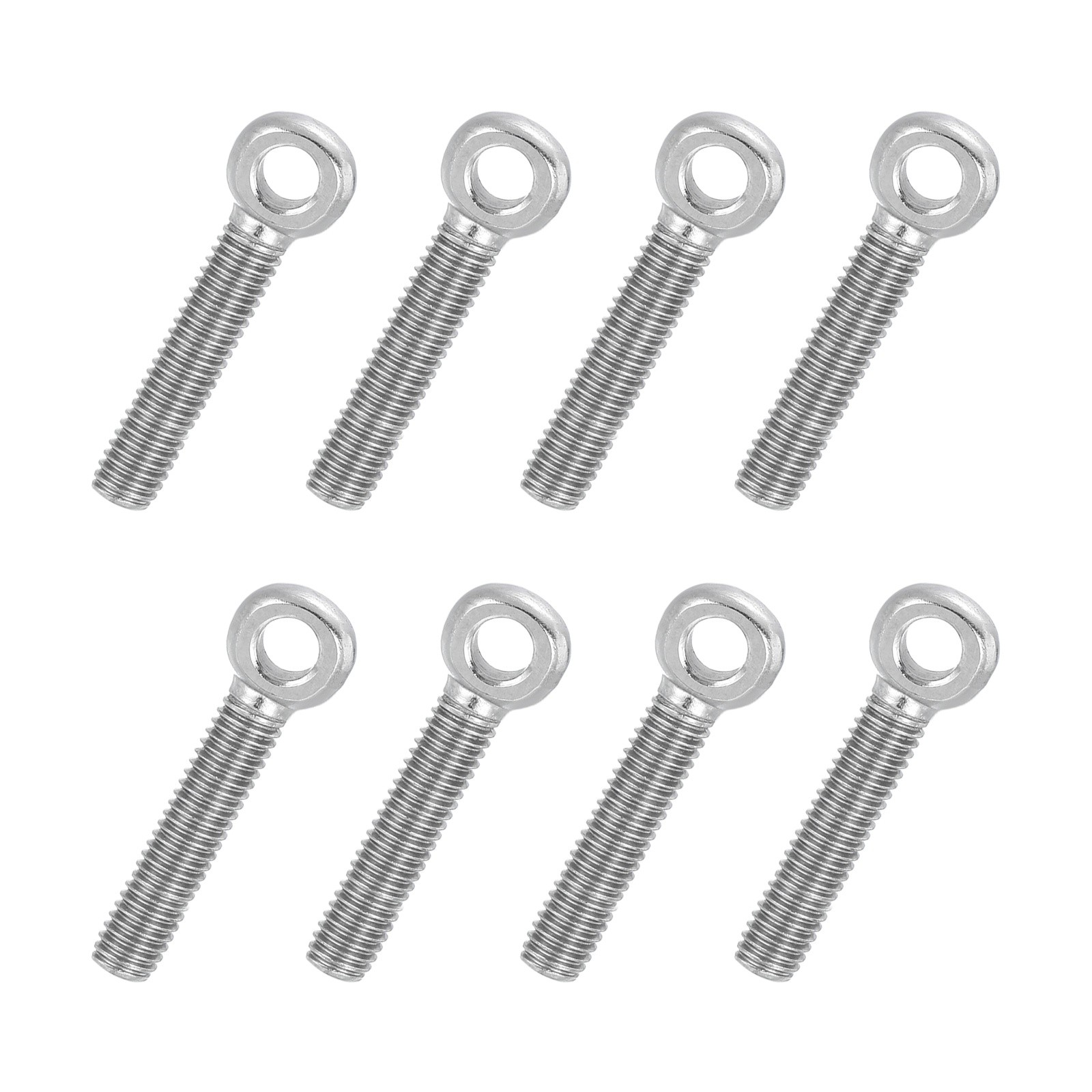 8Pcs M5x25mm Full Thread Shoulder Swing Lifting Eye Bolt