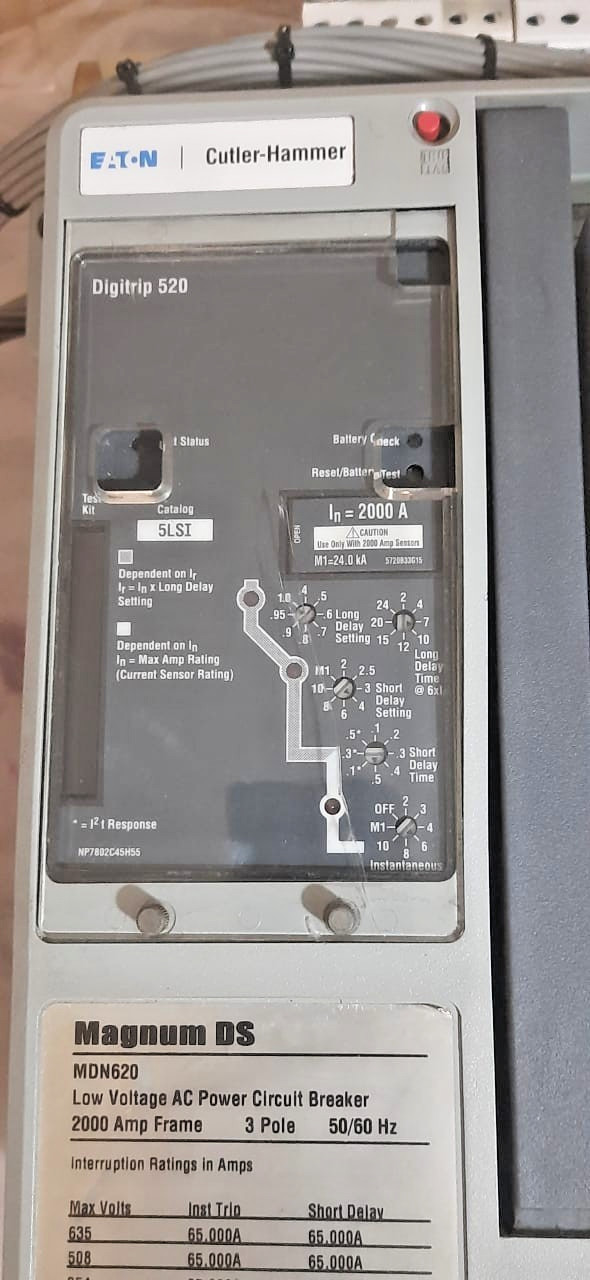 Eaton Cutler-Hammer Magnum DS MDN620 BREAKER – 2000 A – FAST SHIPPING
