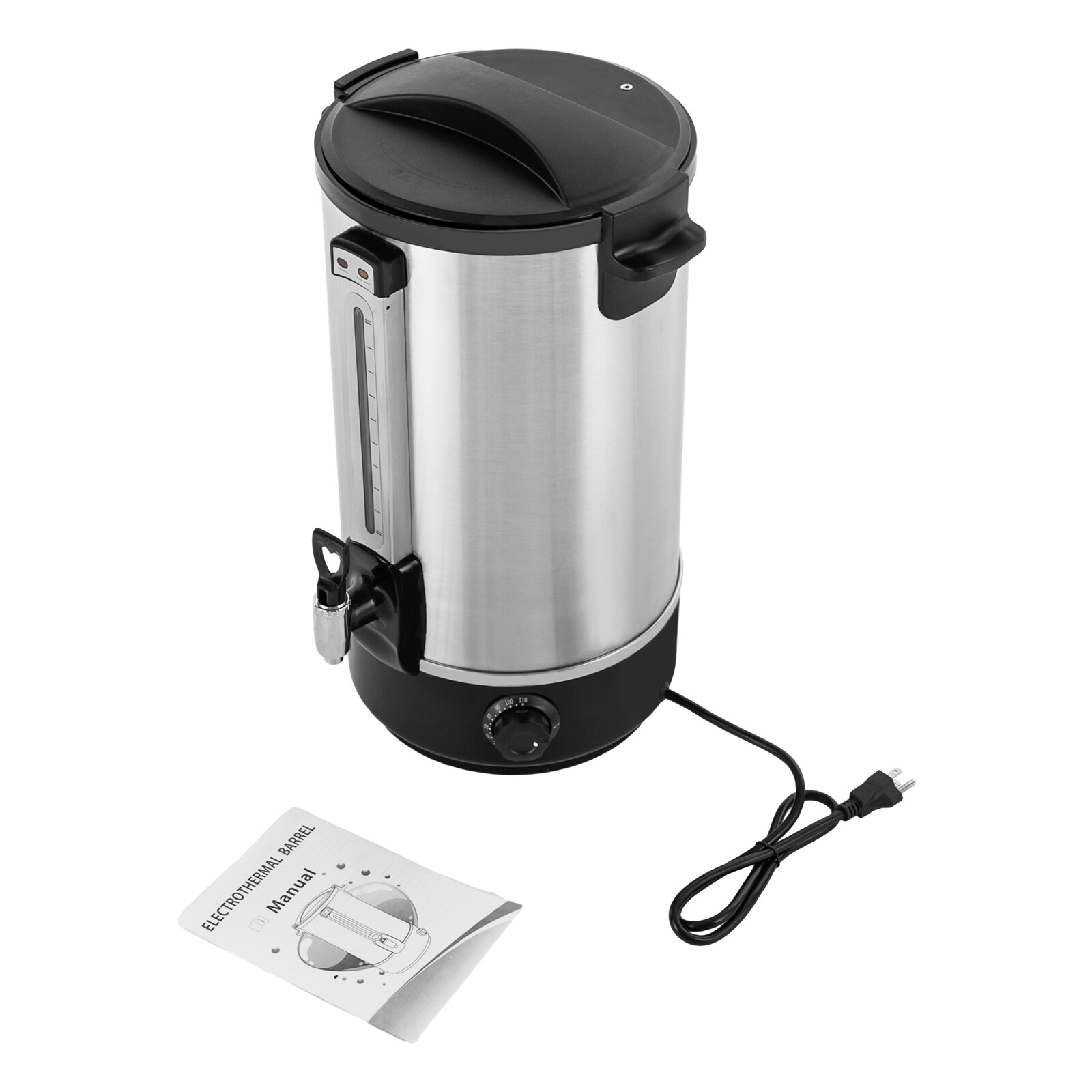 2-Layer Commercial Eletric Hot Water Bucket Countertop Water Boiler 110V