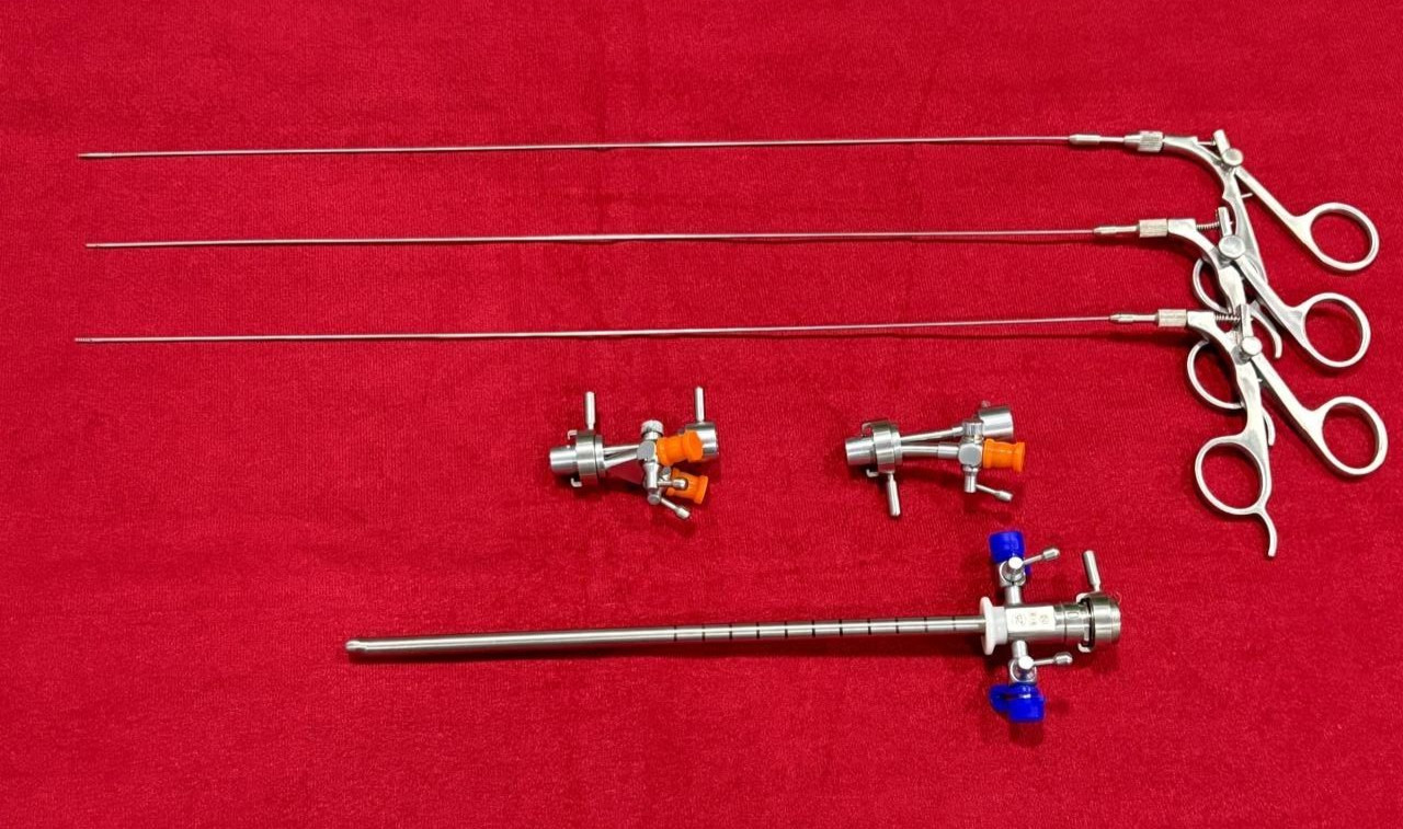 Hysteroscopy Cystoscopy Surgery Set 25FR with Semi Rigid Graspers 5FR Reusable