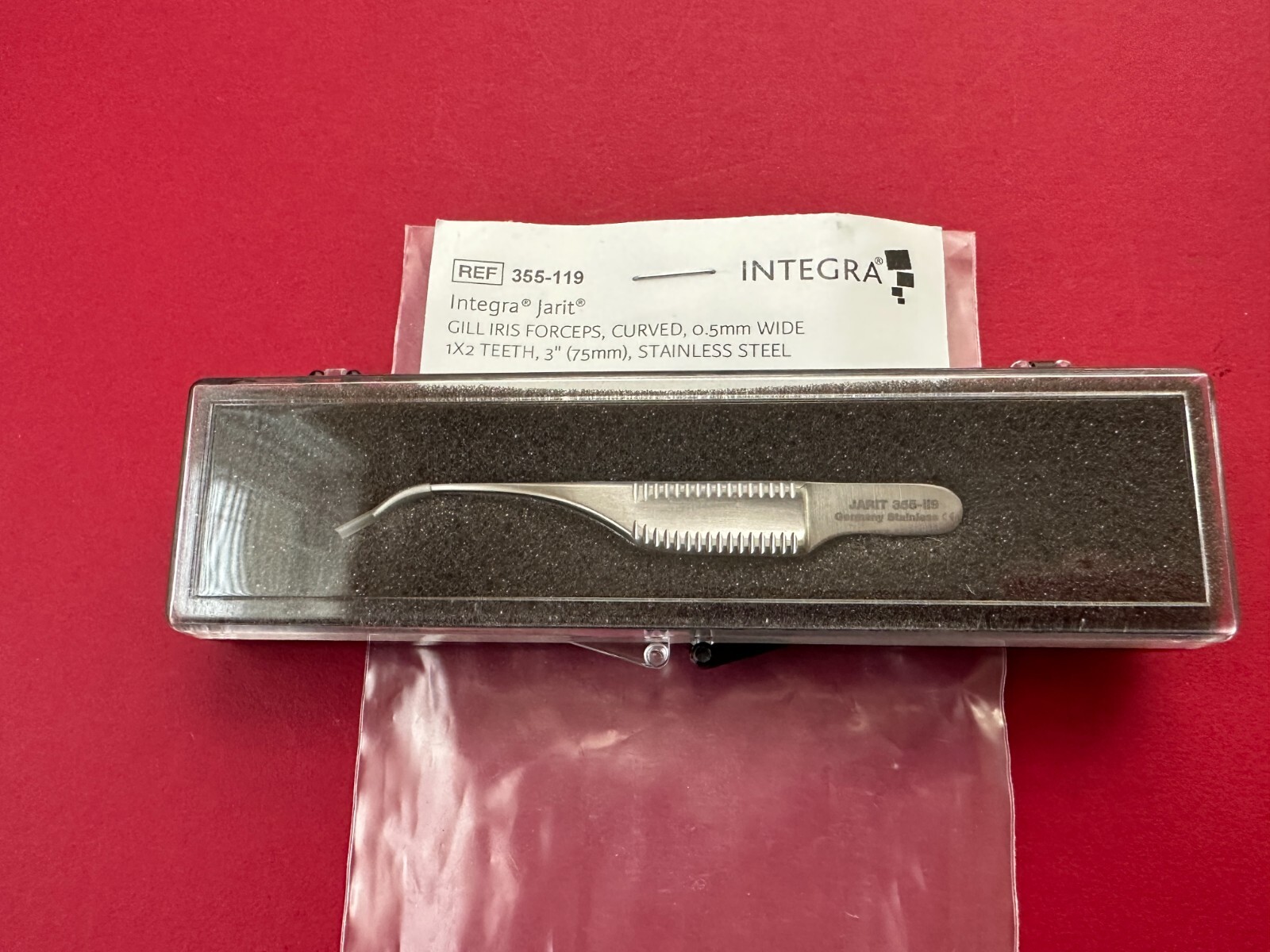 Integra Jarit Gill Iris Forceps 3″ Ref: 355-119
