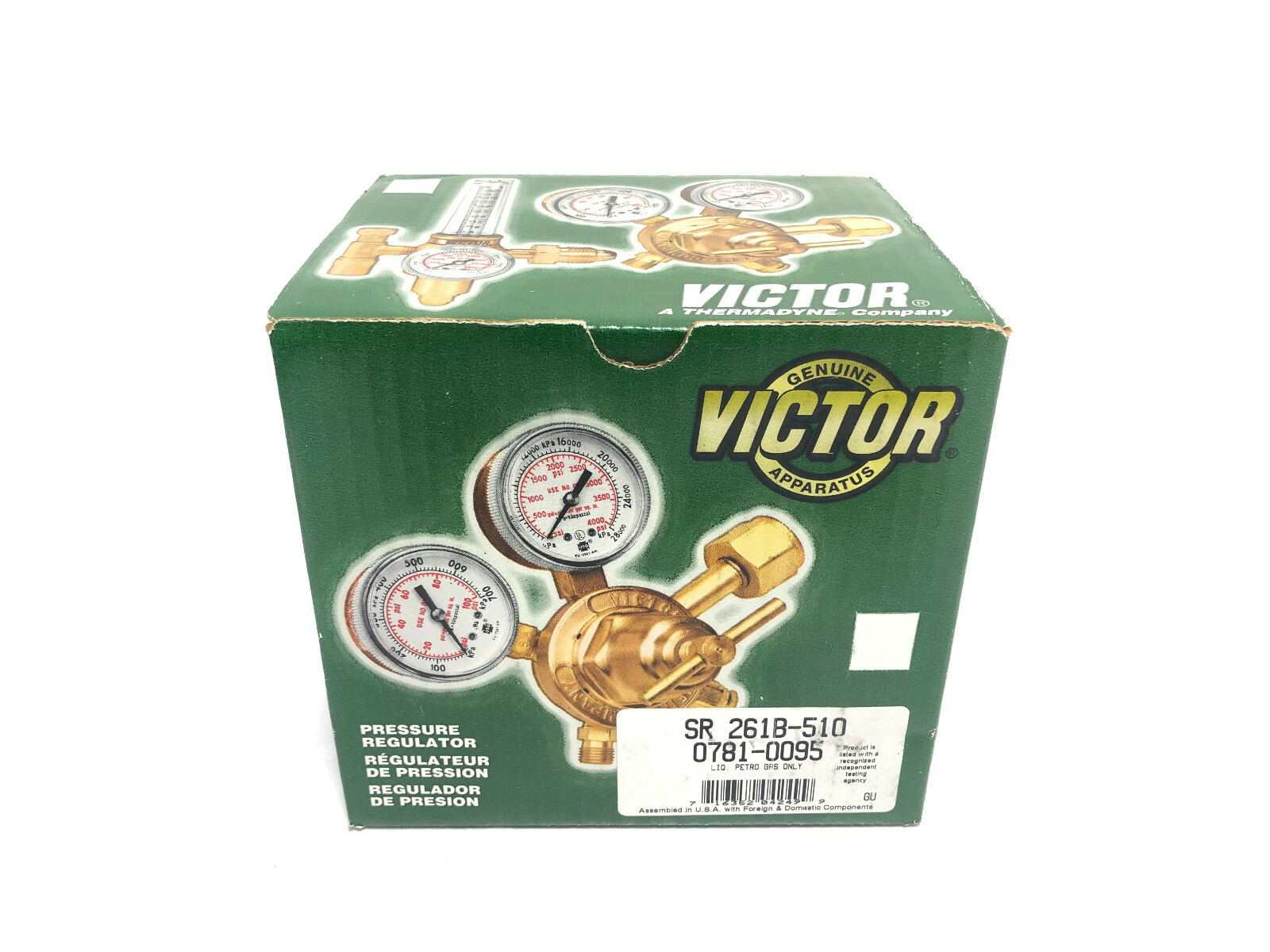 Victor 0781-0095 Professional Single Stage LP Regulator SR261B-510 40 PSIG