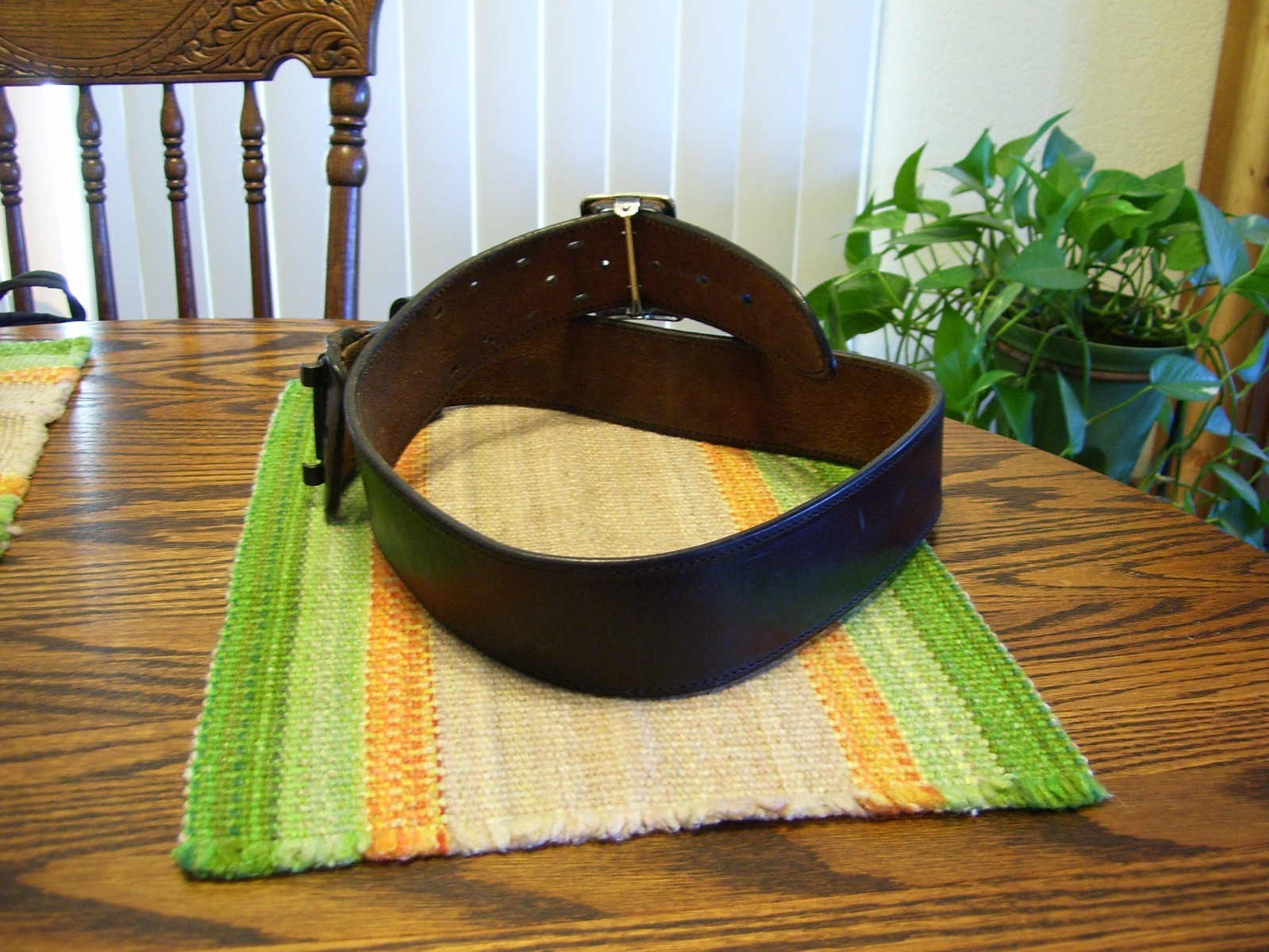 Bianchi #B2 36 Leather Black Plain 2.25″ Sam Browne Duty Belt Gun Equipment Belt