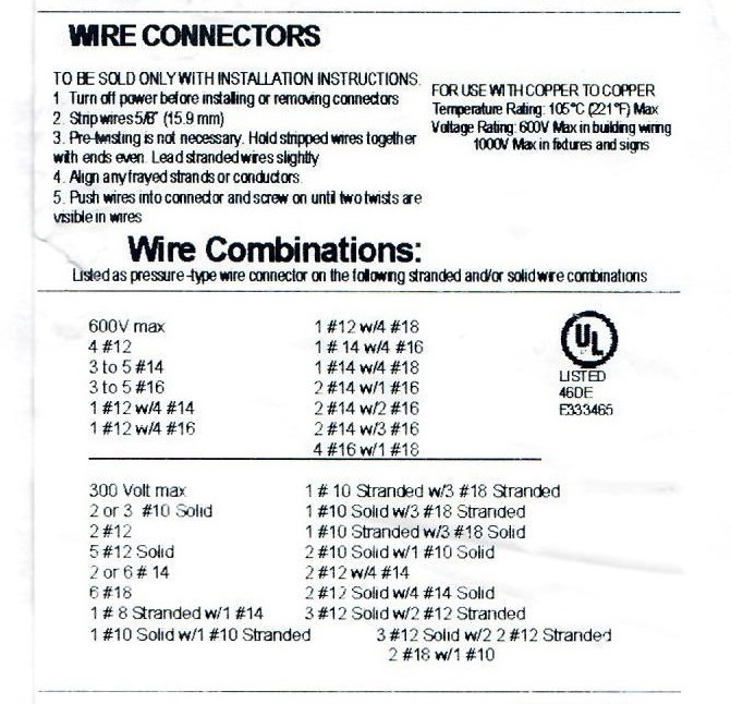(500) Red Winged Nut Screw On Wire Connectors Twist On BAG lot AWG 8-18 UL