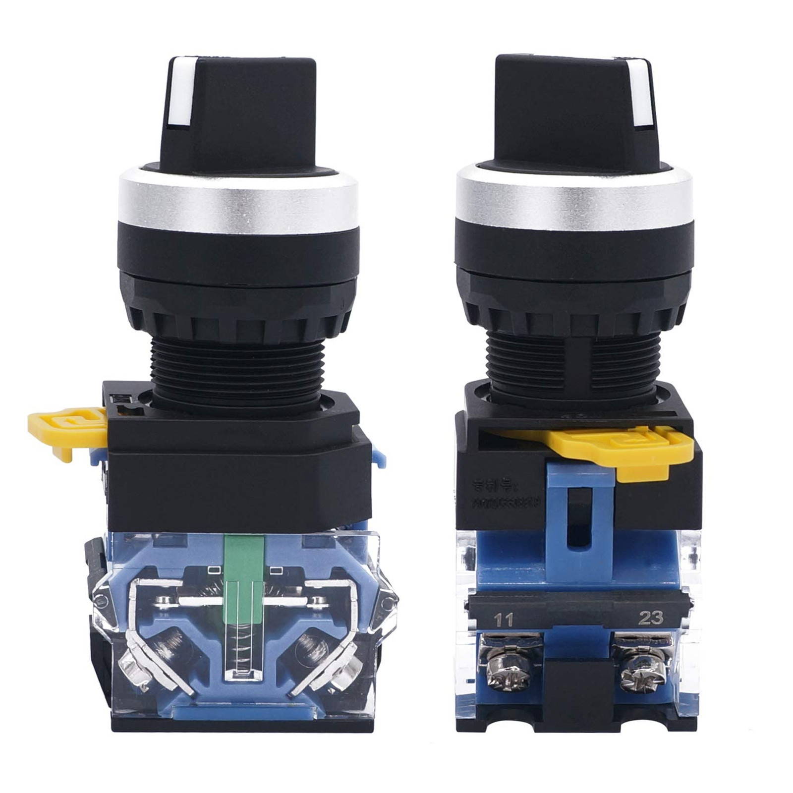 Red Green Momentary Push Button Switch with Latching Selector Switch 3 Positions