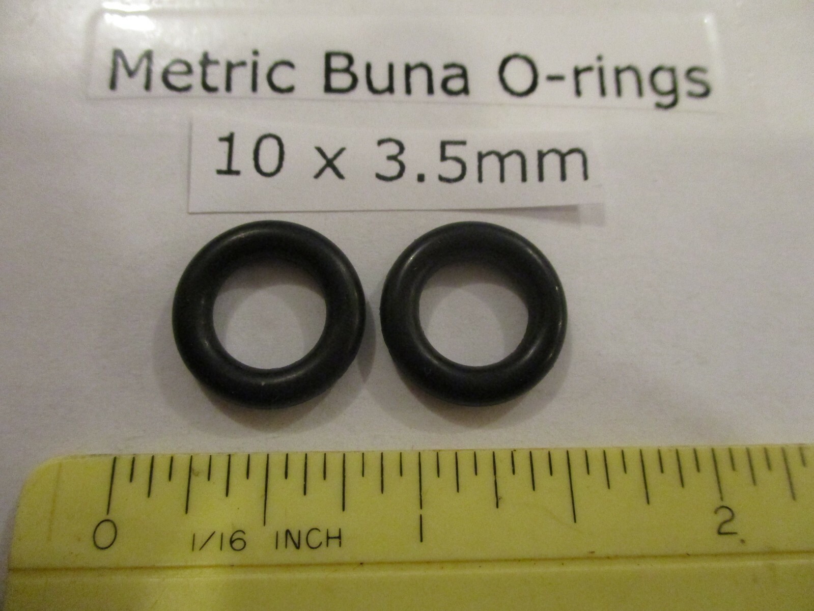 10mm ID x 17mm OD x 3.5mm thick O-ring. Buna-70. Quan 2.