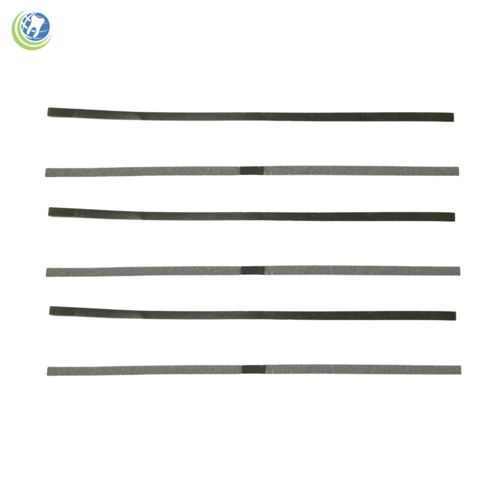 Dental Ortho Stainless Metal Polishing Strips Single Sided 4mm 12 strips per Box