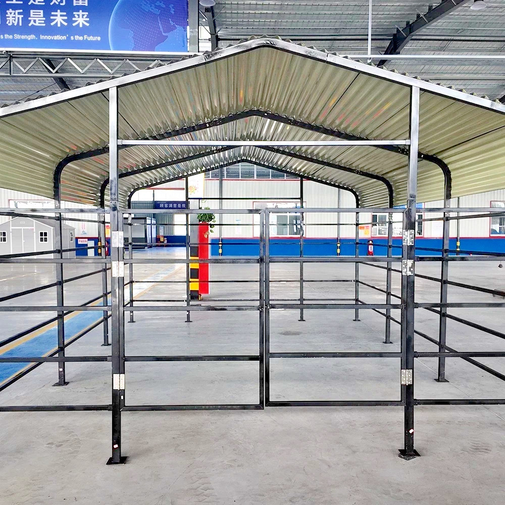 13×20 ft Heavy Duty Galvanized Steel Livestock Shelter Farm Animal Corral Shed
