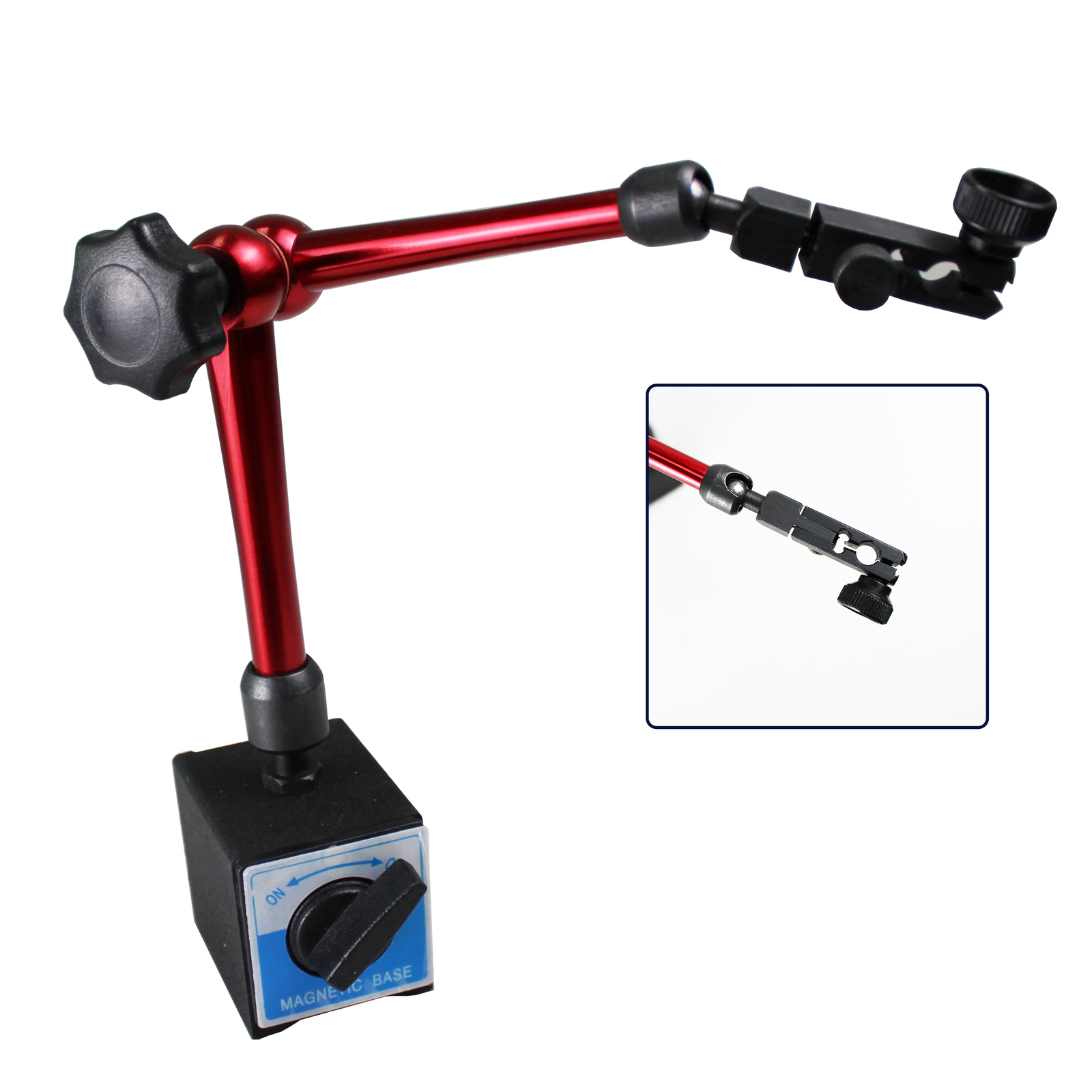 HFS(R) Magnetic Base Adjustable Metal Test Indicator Holder Digital Level 14‘’