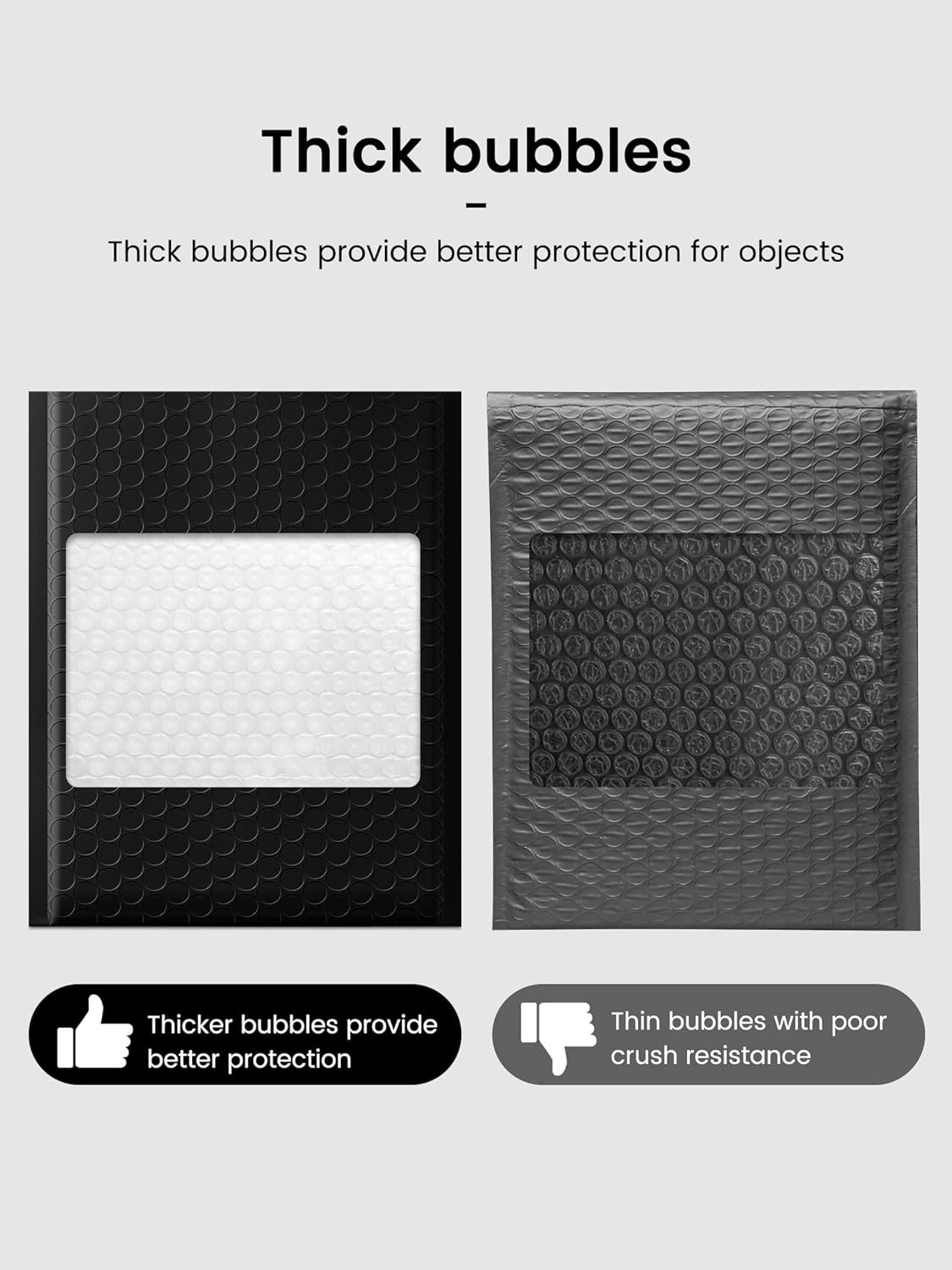 100 Pack Bubble Mailers 6X10 Inches Bubble Mailer Usable Size 6X9″ Envelopes Sma