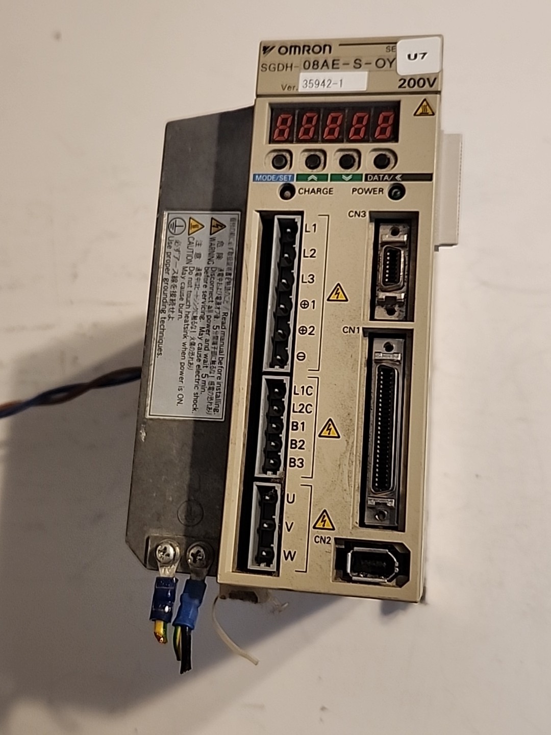 OMRON SGDH-08AE-S-OY (750W) AC SERVO DRIVE OUTPUT 3PH 5.7A 0.8KW – Free Ship