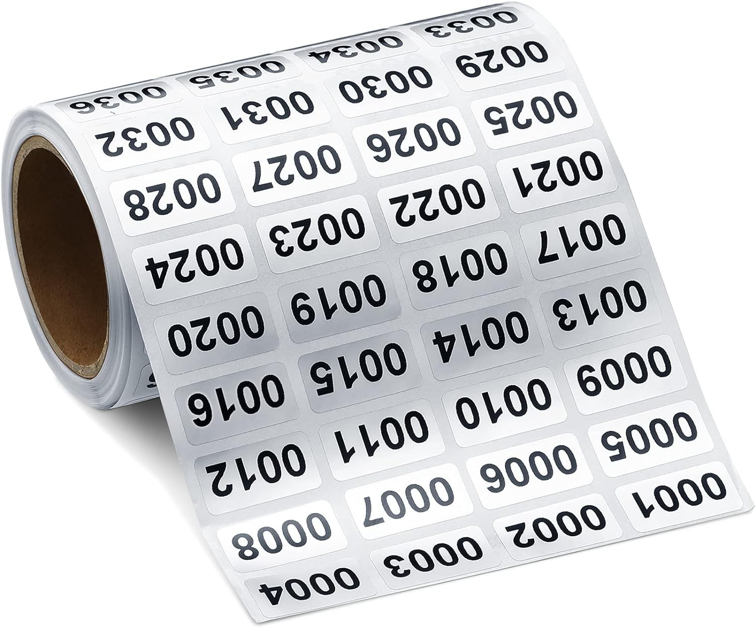 001-2000 Pieces Inventory Number Sticker Labels Self Adhesive Waterproof Labe…