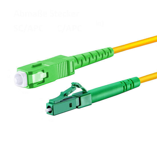 0,5m-100m LCA SCA SIMPLEX Glasfaser Lichtwellenleiter Patchkabel OS2 LWL