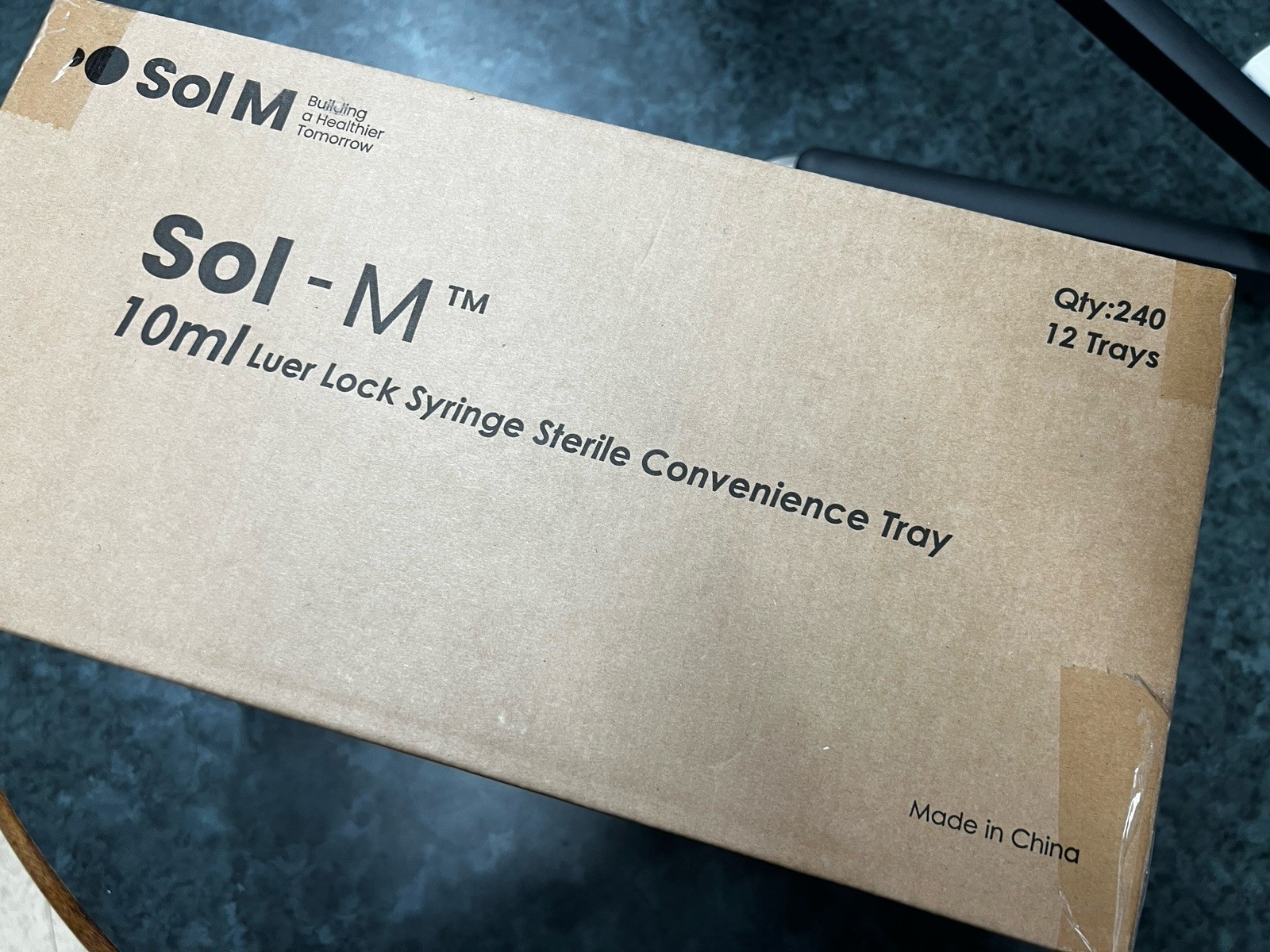SOL-M 10mL Luer Lock Syringes P180010T (Case) Qty: 240 / 12 trays 20 units each