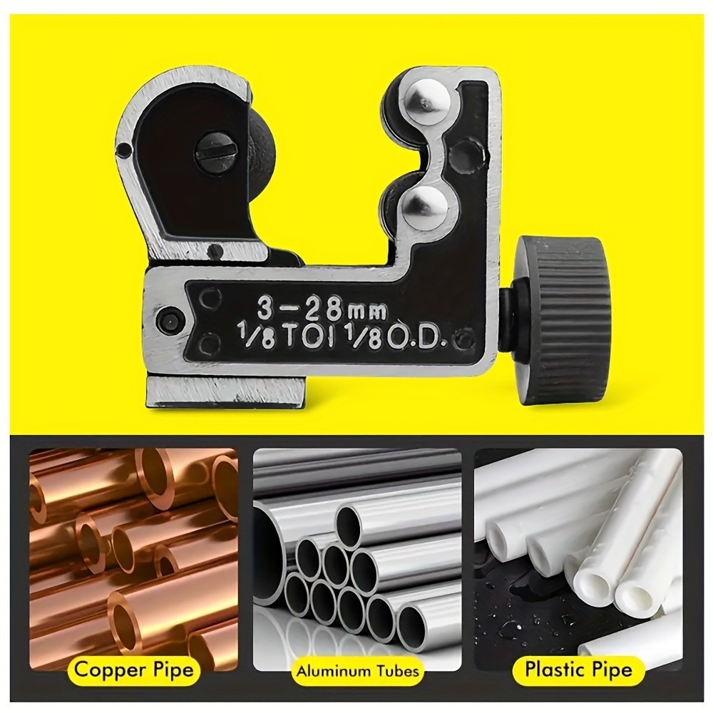 Type C Tube Cutter – Cuts Copper, Aluminum, Plastic Pipes 3-28mm, Plumbing Tool