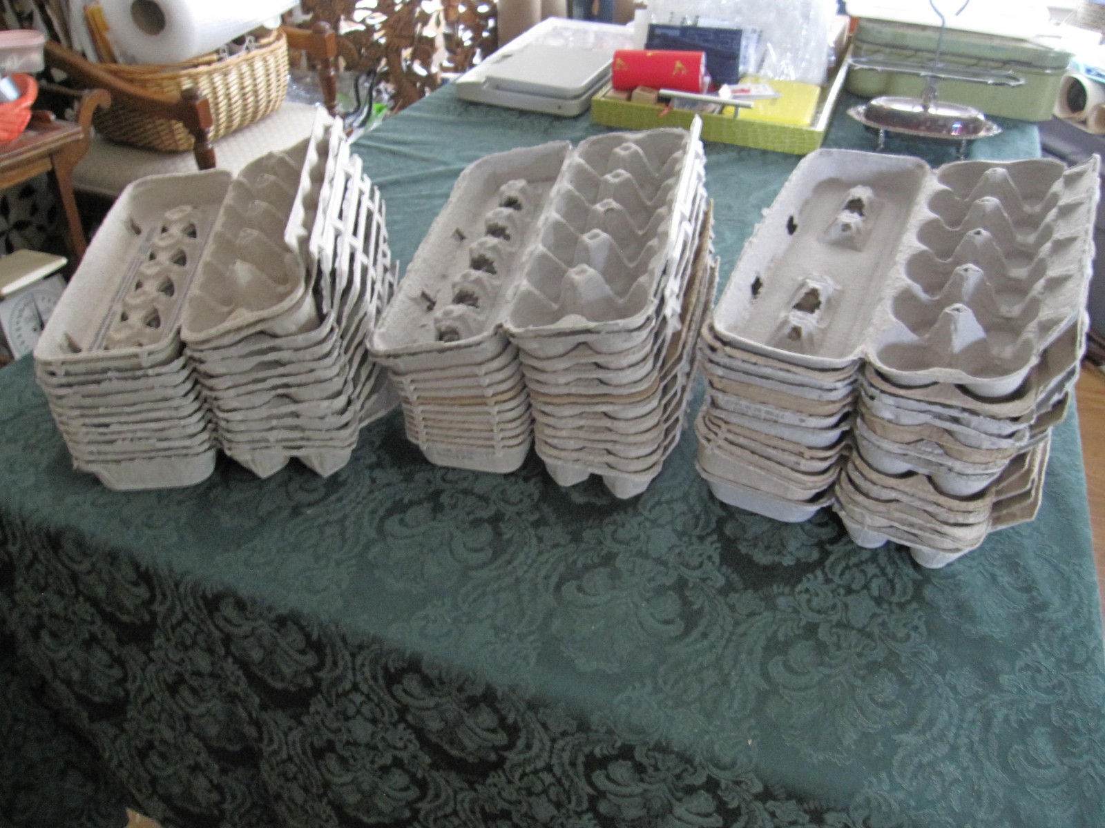 Egg Cardboard Cartons Lot of 12 Clean Various Sizes Large, XLG &Jumbo