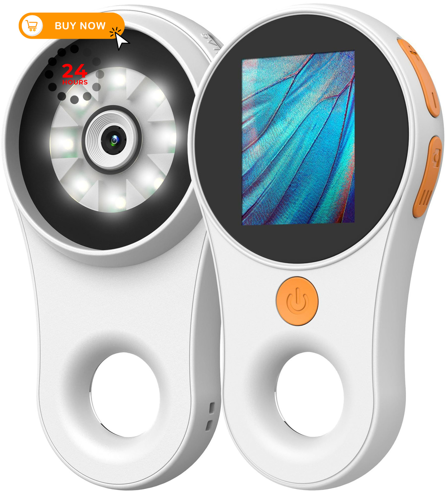 Digital Microscope Handheld 2.0 inch IPS Color Screen,Portable White
